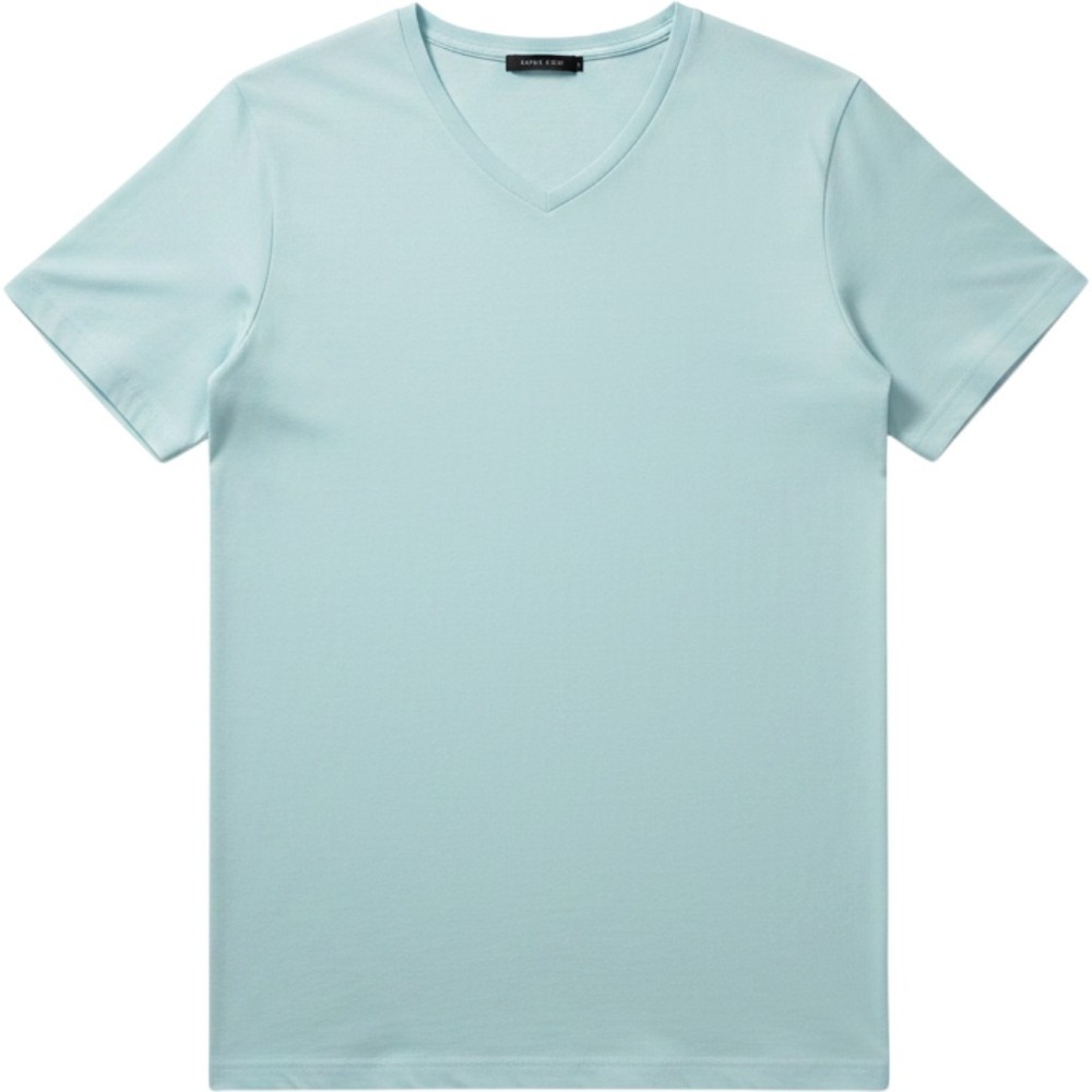 Murano‎ Liquid Luxury V-Neck T-Shirt Seafoam Green 100% Cotton Short Sleeve L